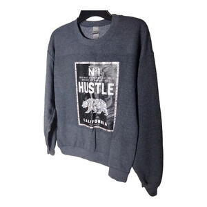 no 1 Hustle Gildan Brand New blue sweater sweatshirt. Size L. C146​​​​